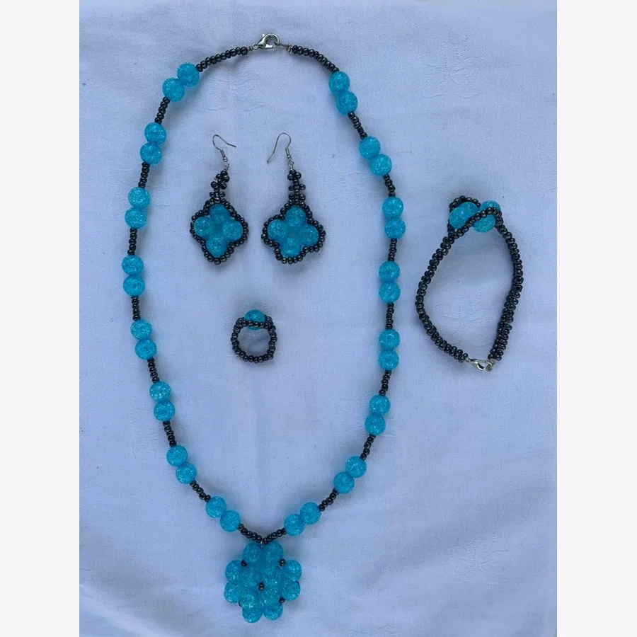Parure « Trèfle Turquoise »